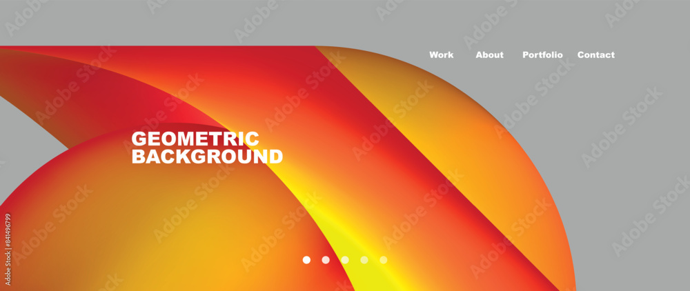 Web page design with geometric elements - circle and wave. Techno art concept. Vector Illustration For Wallpaper, Banner, Background, Card, Book Illustration, landing page Web page design with geometric elements - circle and wave. Techno art concept. Vector Illustration For Wallpaper, Banner, Background, Card, Book Illustration, landing page