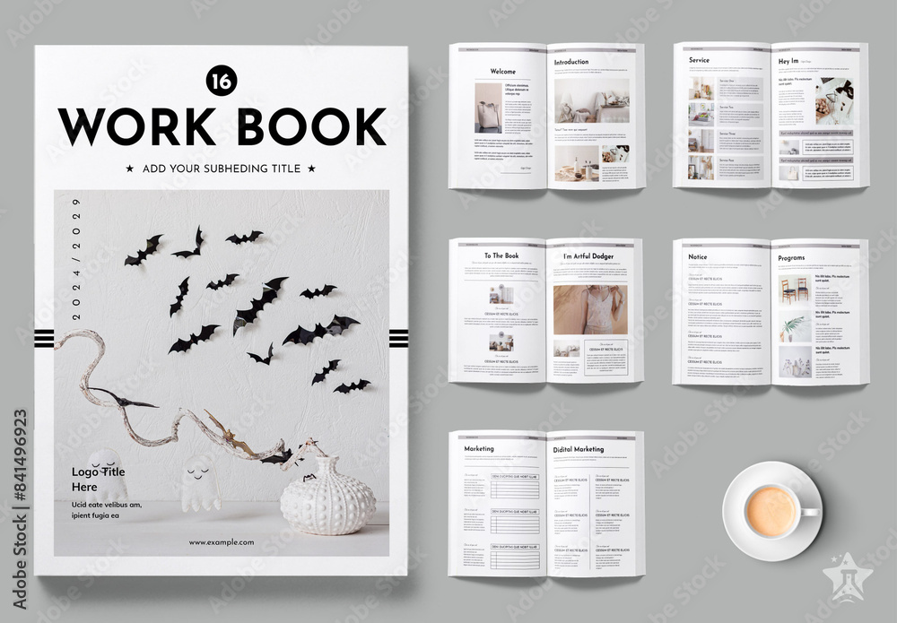 Workbook Stock Template | Adobe Stock