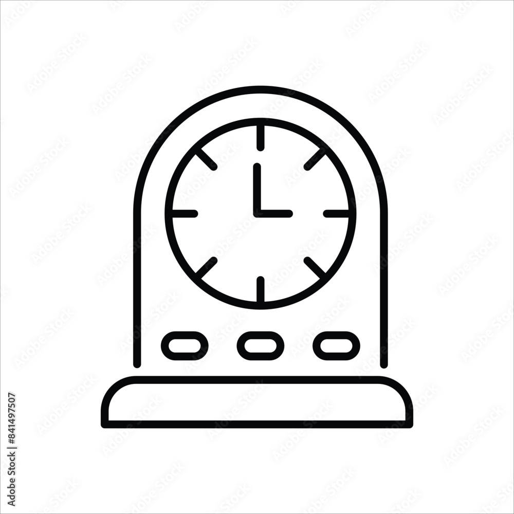 Table Clock vector icon Table Clock vector icon