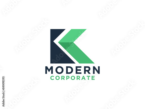 Letter K logo design template.