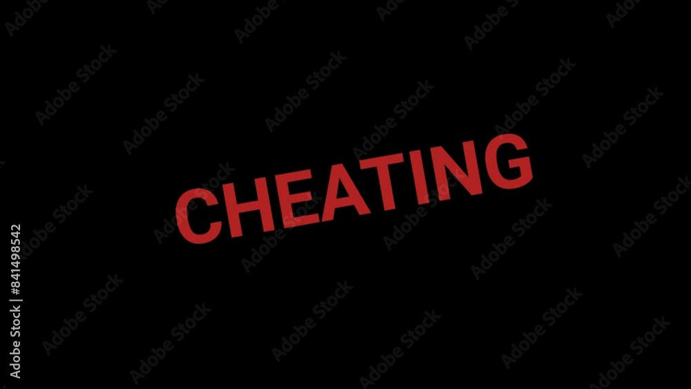 Cheating Stamp Effect Text Animation Cheating Stamp Effect Text Animation