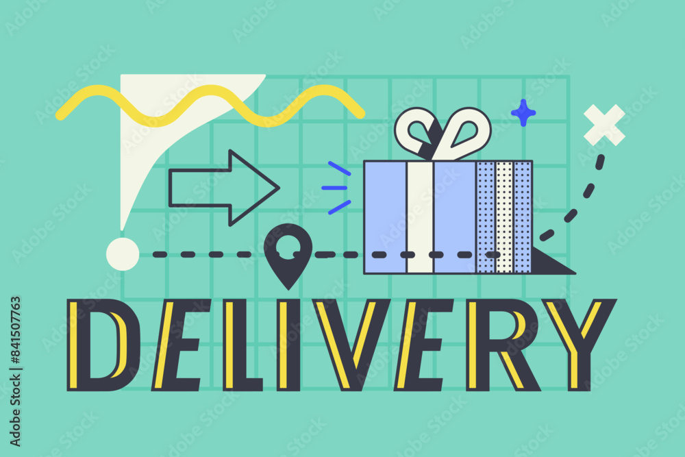 Delivery lettering and gift Delivery lettering and gift