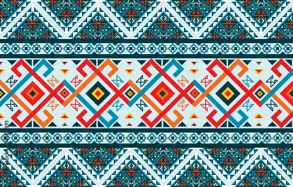 pattern in ethnic concept. There are geometric shapes in this ethnic pattern makes it looks Indian style This ethnic design is suitable for textile industry, fashion industry and also home decorating pattern in ethnic concept. There are geometric shapes in this ethnic pattern makes it looks Indian style This ethnic design is suitable for textile industry, fashion industry and also home decorating