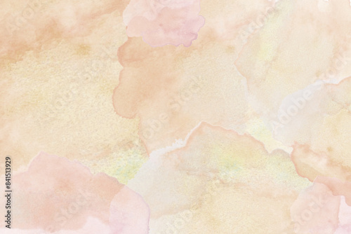 水彩で描いたベージュ模様の背景素材（ストーン風）