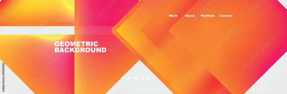 Colorful fluid gradient triangles and squares web site template. Vector Illustration For Wallpaper, Banner, Background, Card, Book Illustration, landing page Colorful fluid gradient triangles and squares web site template. Vector Illustration For Wallpaper, Banner, Background, Card, Book Illustration, landing page