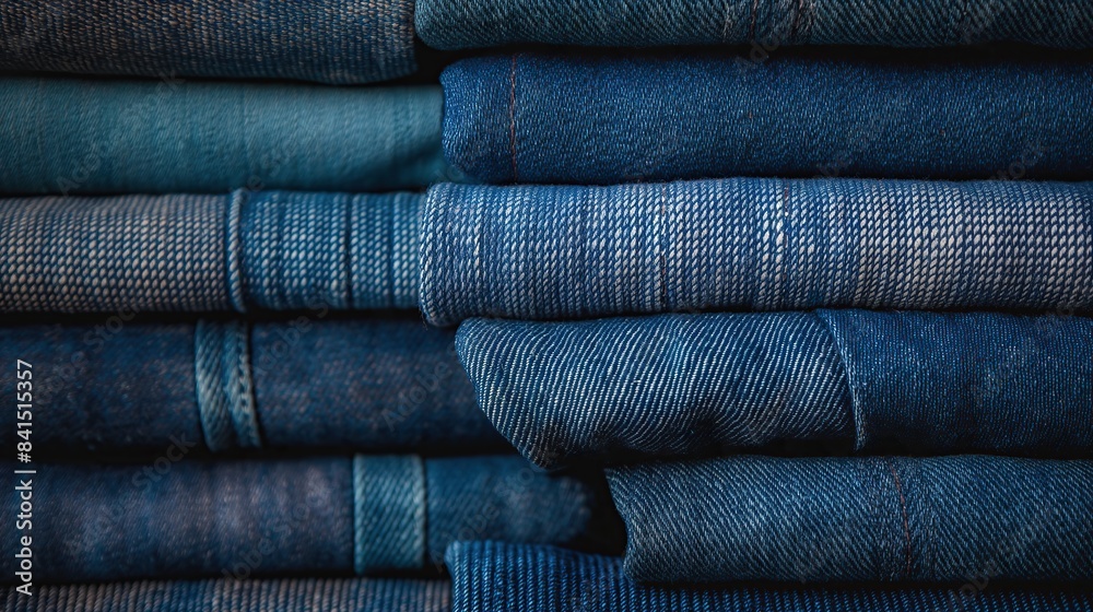 blue denim jeans texture arranged horizontally, on blue background for overlay blue denim jeans texture arranged horizontally, on blue background for overlay
