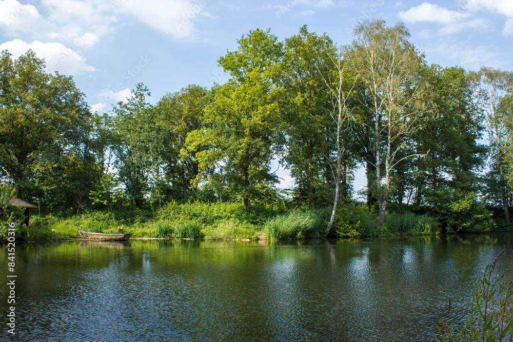 Fototapeta premium German countryside landscape, Lower Rhine Region