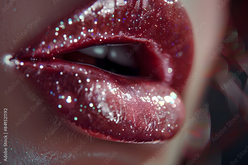 Extreme Closeup Female Lip, High Resolution Lip Gloss Photos, Macro Lip ...