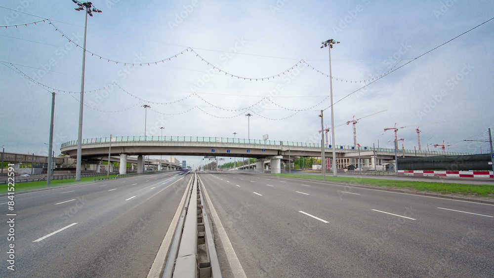 Traffic jams of roadside, transportation motion in a big city. Rush hour traffic on a city roads timelapse. Traffic jams of roadside, transportation motion in a big city. Rush hour traffic on a city roads timelapse.