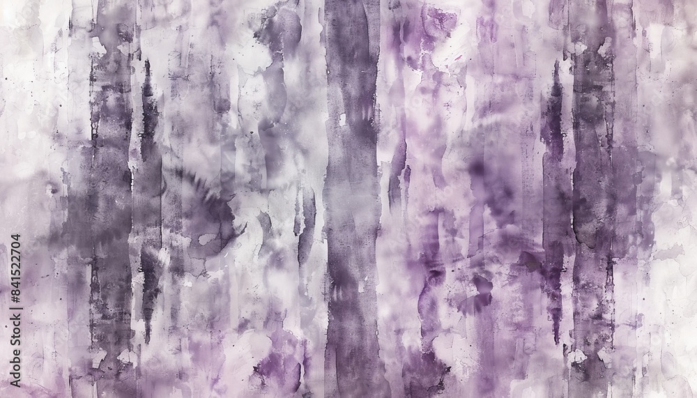 Abstract purple and white watercolor background with vertical brush strokes. Abstract purple and white watercolor background with vertical brush strokes.