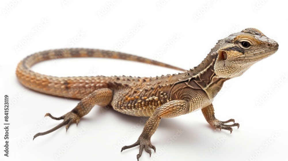 Obraz premium Draco Volans Lizard full body clearly photo on white background ,