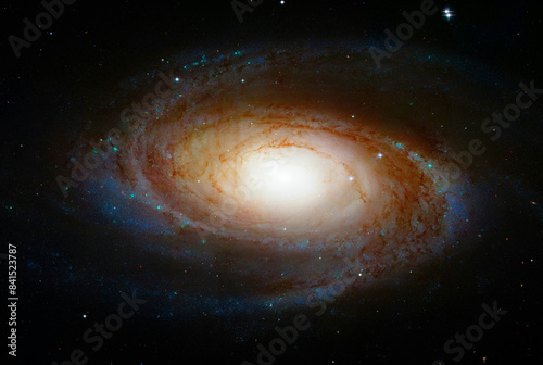 Fototapeta Naklejka Na Ścianę i Meble -  Grand Design Spiral Galaxy M81. Digital enhancement of an image by NASA
