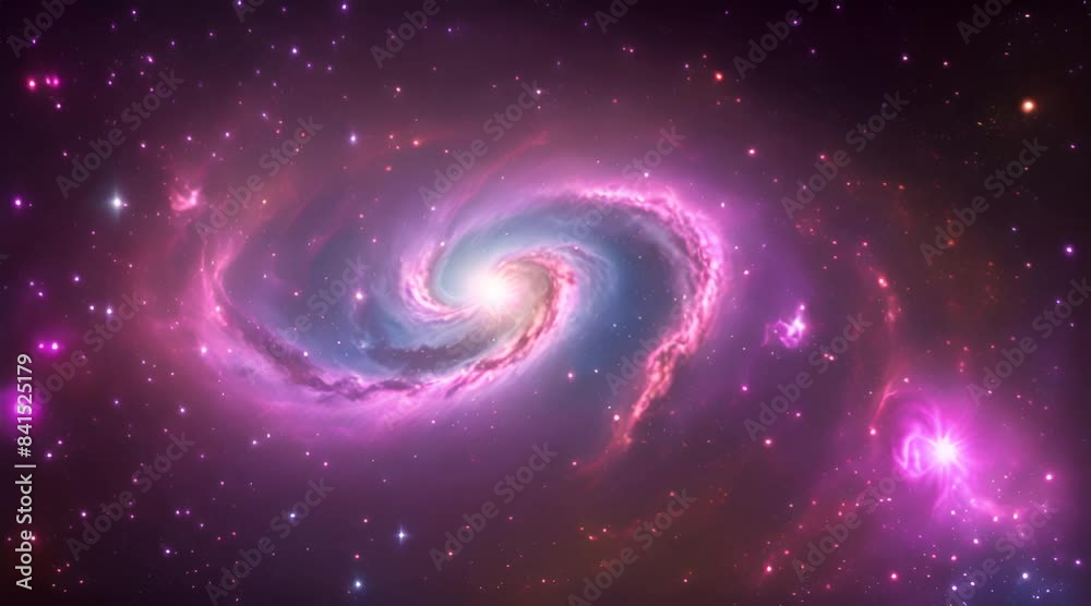 Amazingly colorful galaxy in outer space, with swirling, sparkling stars, vibrant nebulae in pinks, blues, and purples, and a glowing, radiant core Amazingly colorful galaxy in outer space, with swirling, sparkling stars, vibrant nebulae in pinks, blues, and purples, and a glowing, radiant core