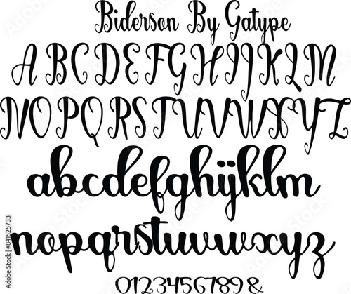 Biderson Script