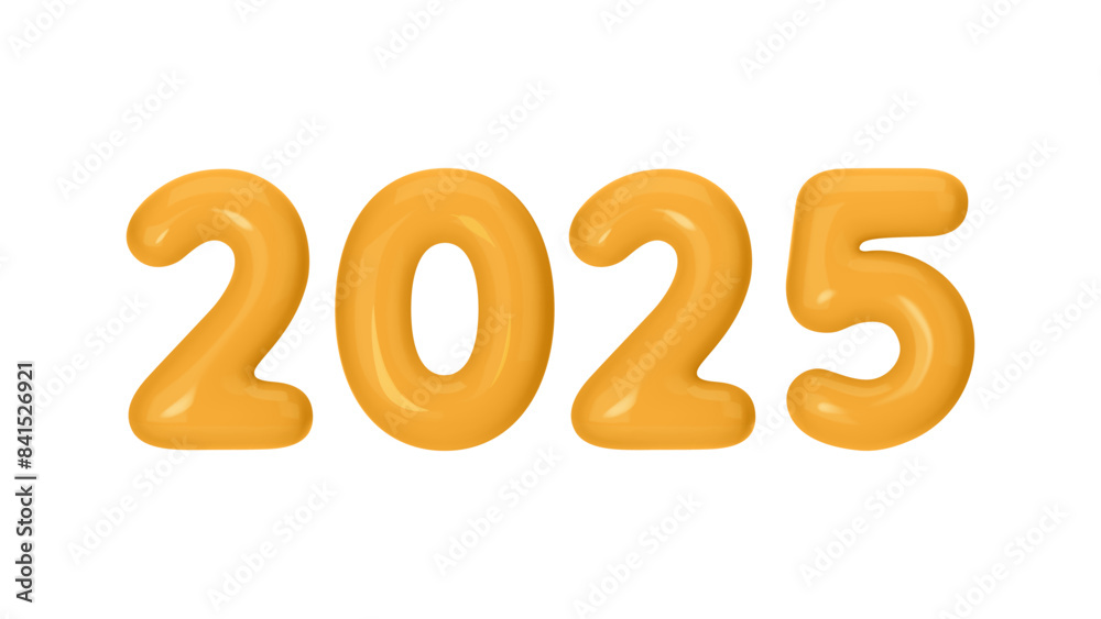 Happy New Year 2025 - 3D Render with Vibrant orange Balloons. Vector Illustration for Sale Happy New Year 2025 - 3D Render with Vibrant orange Balloons. Vector Illustration for Sale