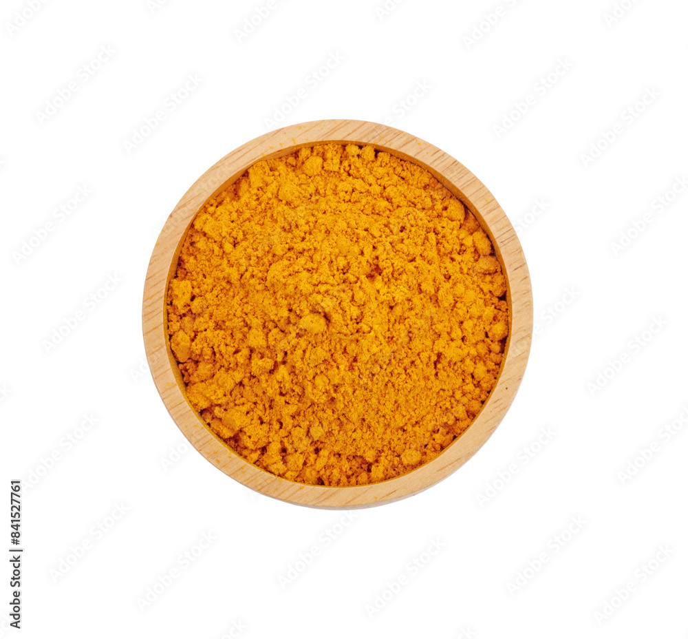 turmeric powder in bowl wooden on transparent png turmeric powder in bowl wooden on transparent png