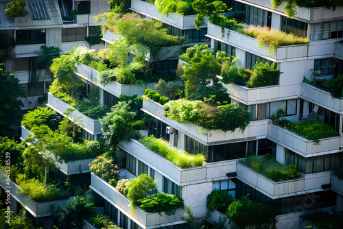 Sustainable Architecture  Green Energy Building with Solar Panels  green energy home - High Resolution Image.