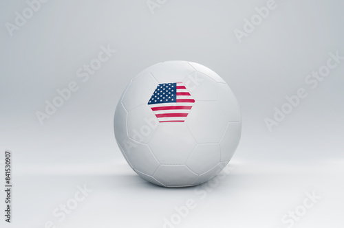 Free Download 3D Illustration of Football with USA Flag
 - GFXLoad