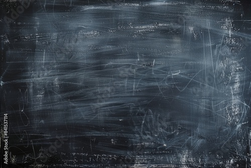 Blackboard displaying artful chalk illustrations, ample space for text.