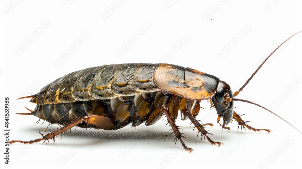 Dubia Cockroach full body clearly photo on white background , Dubia Cockroach full body clearly photo on white background ,