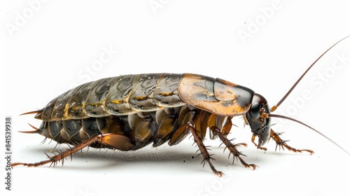 Dubia Cockroach full body clearly photo on white background , 