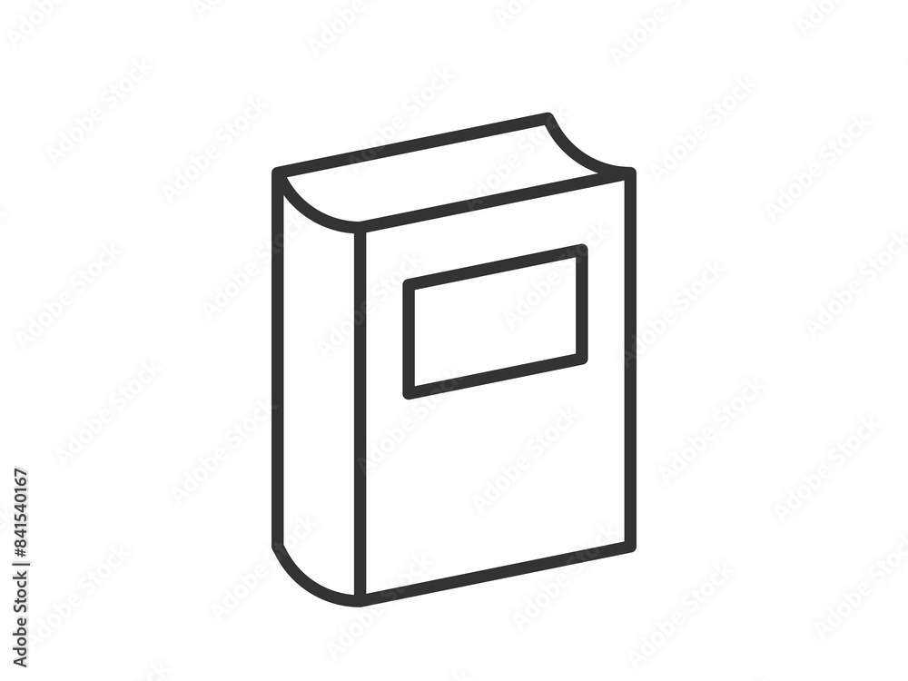 Vector illustration of a library theme icon with book Vector illustration of a library theme icon with book