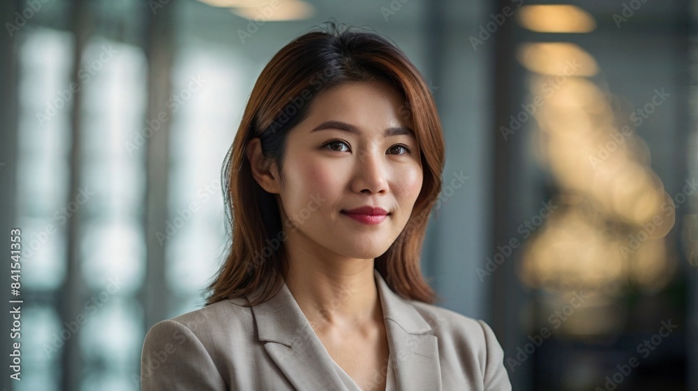 portrait of an asian businesswoman in an office portrait of an asian businesswoman in an office