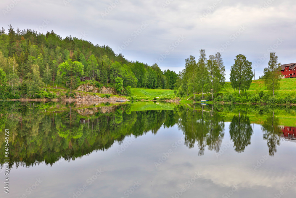 Norway landscape on a cloudy summer day Norway landscape on a cloudy summer day