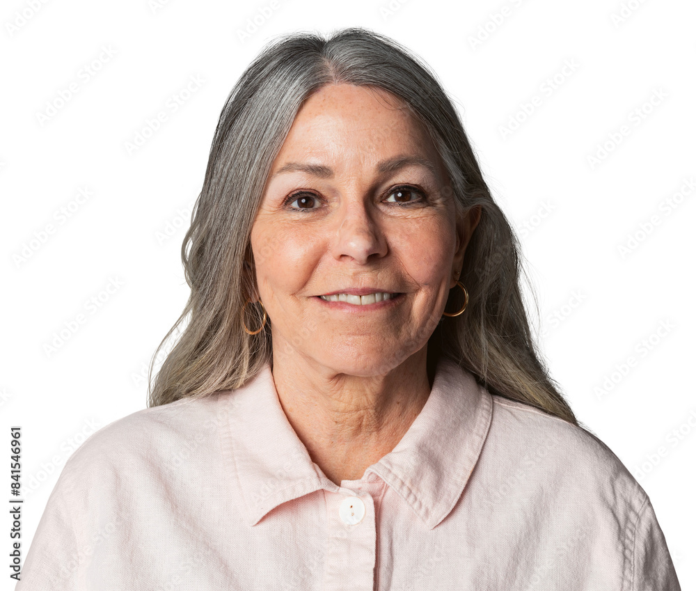 Happy senior woman in a studio shoot mockup Happy senior woman in a studio shoot mockup
