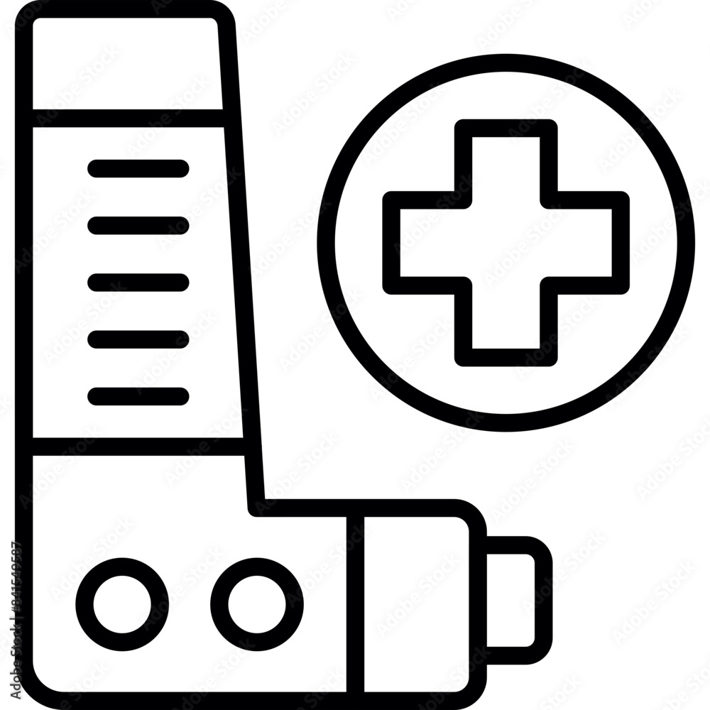 Obraz premium Inhaler Icon