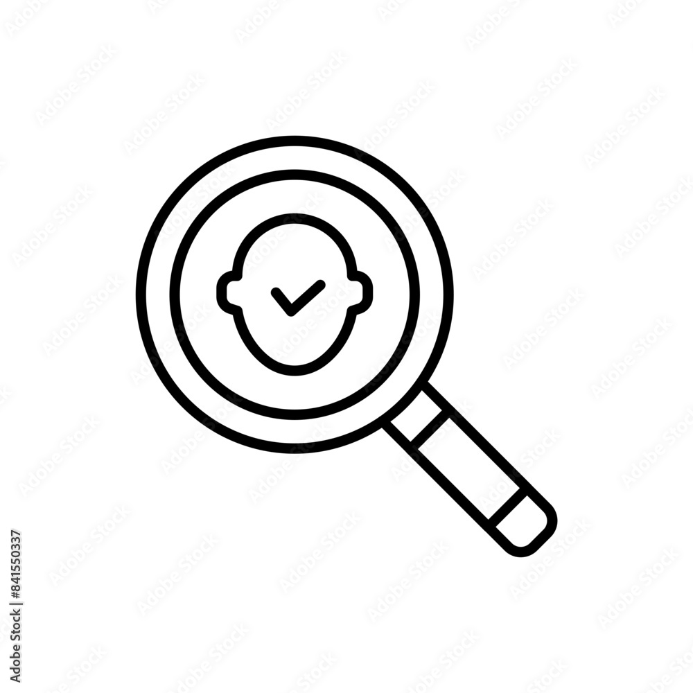 Face recognition outline icons, minimalist vector illustration ,simple transparent graphic element .Isolated on white background Face recognition outline icons, minimalist vector illustration ,simple transparent graphic element .Isolated on white background