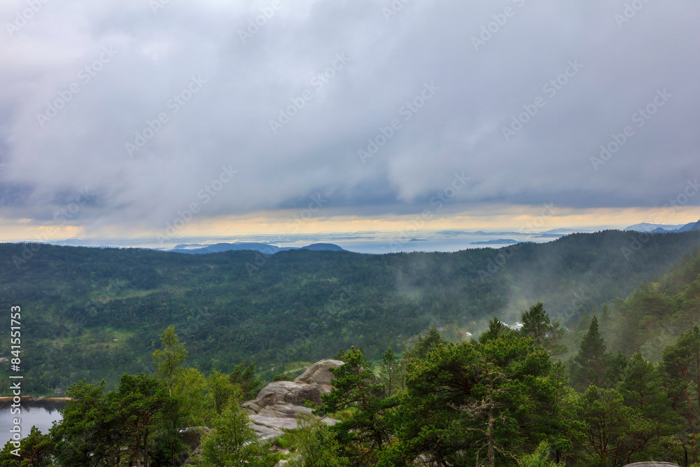 Norway landscape on a cloudy summer day Norway landscape on a cloudy summer day
