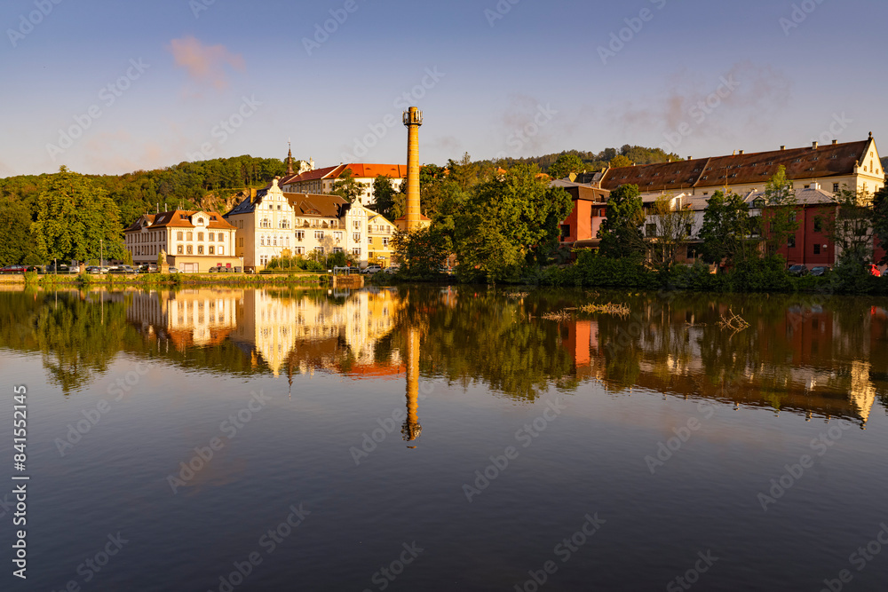 Fototapeta premium Castle pond Decin, Zámecký rybník Děčín
