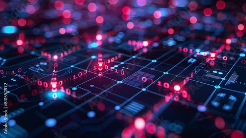 Illustration of a secure network with data flowing through encrypted channels, highlighting the importance of secure communication.