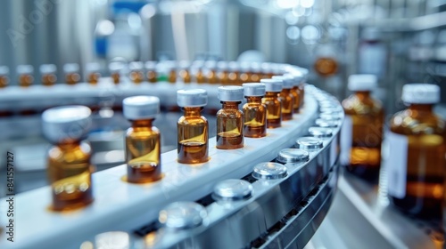 Modern Pharmaceutical Production Facility Advanced Medical Vials and Technology