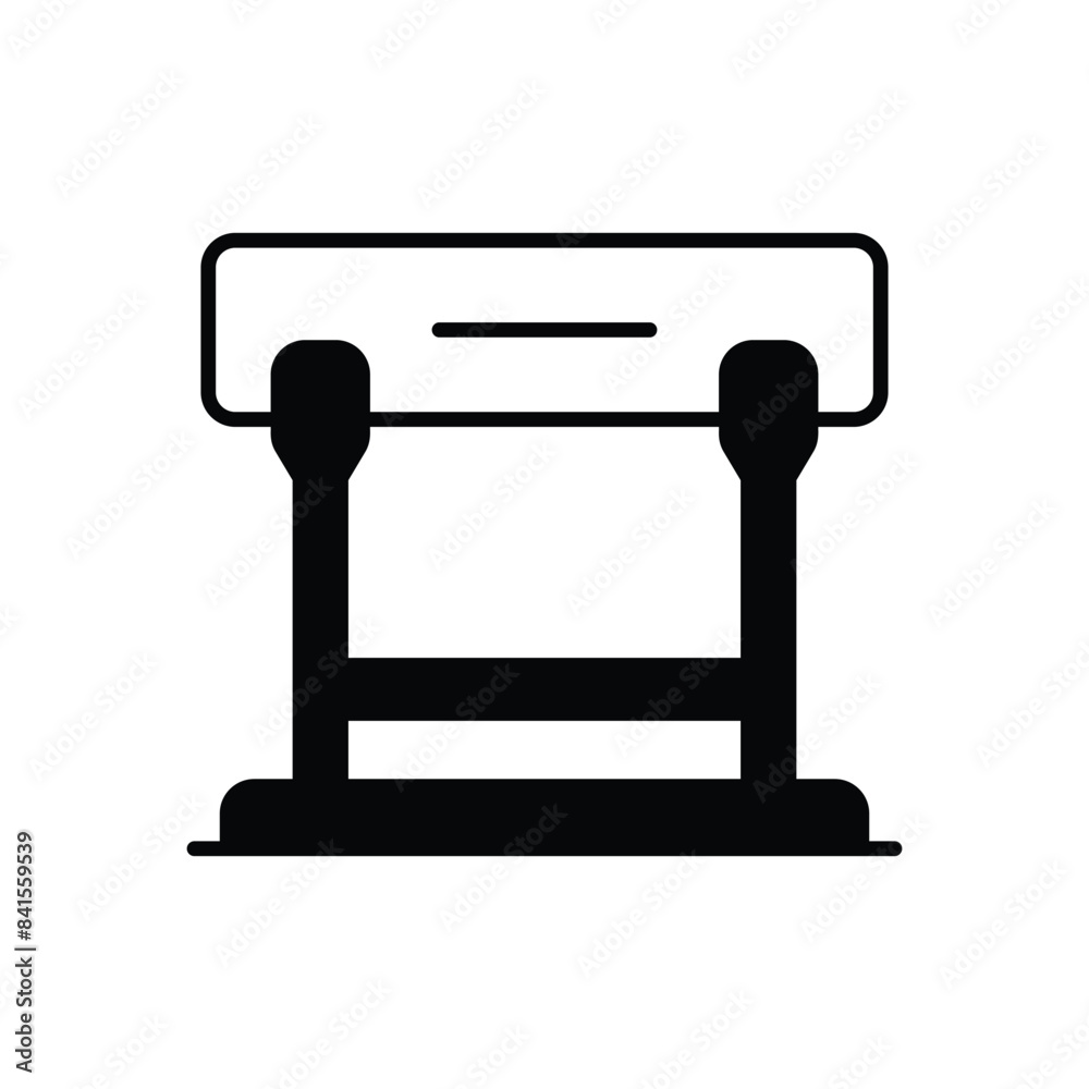 Hurdle vector icon Hurdle vector icon