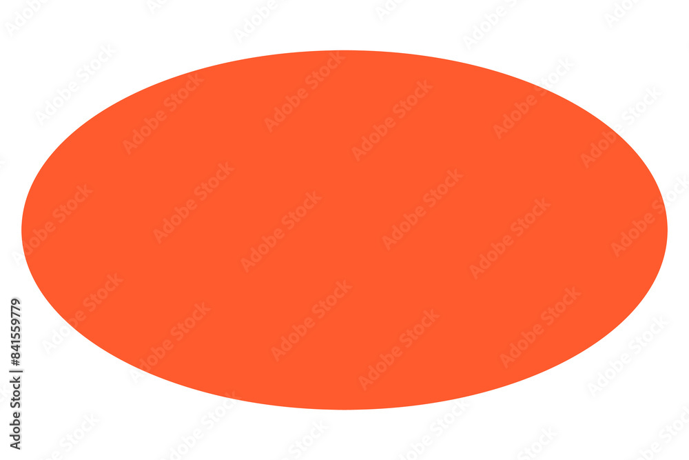 Orange ellipse png sticker, flat geometric shape on transparent background Orange ellipse png sticker, flat geometric shape on transparent background