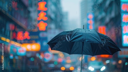 Wallpaper Mural A Rainy Day in the City of Lights Torontodigital.ca