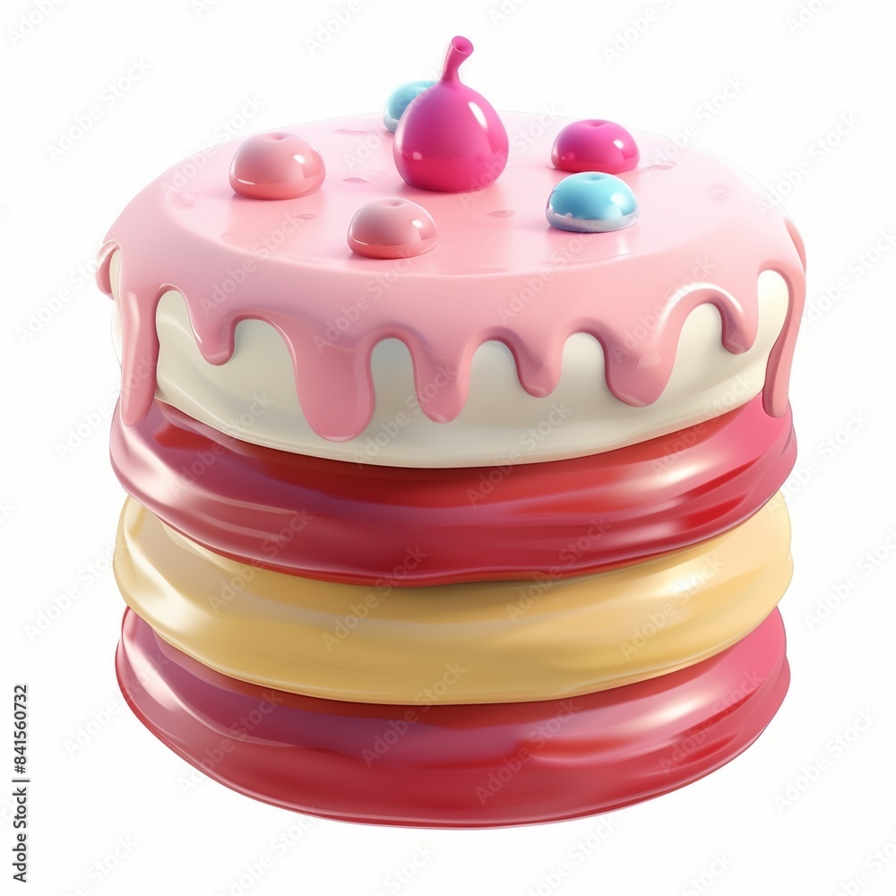 Cake crumb dessert snack cake cartoon illustration Cake crumb dessert snack cake cartoon illustration