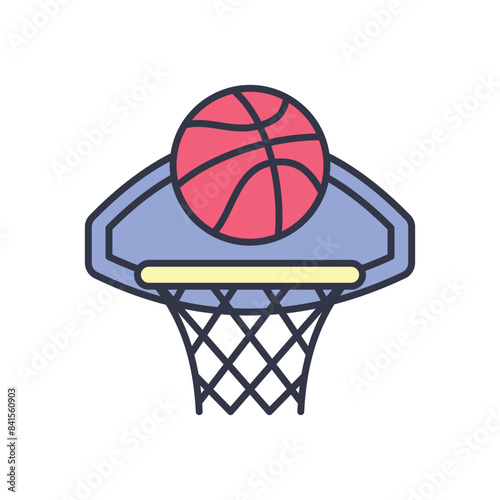 Basketball vector icon
