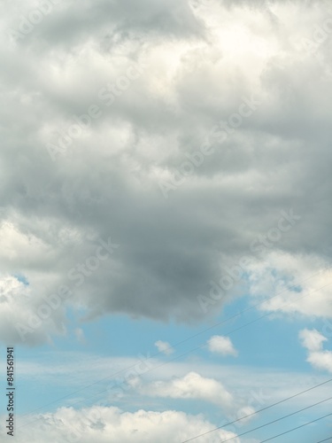 The azure sky is dotted with beautiful white clouds.Hasselblad cameras bring out natural colors.