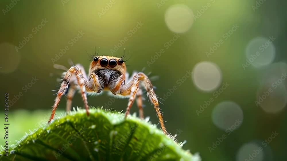 beautiful tarantula spider with bokeh background, smooth looping video animation. beautiful tarantula spider with bokeh background, smooth looping video animation.