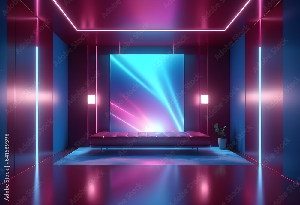 Photo modern style conceptual interior room 3d illustration Photo modern style conceptual interior room 3d illustration