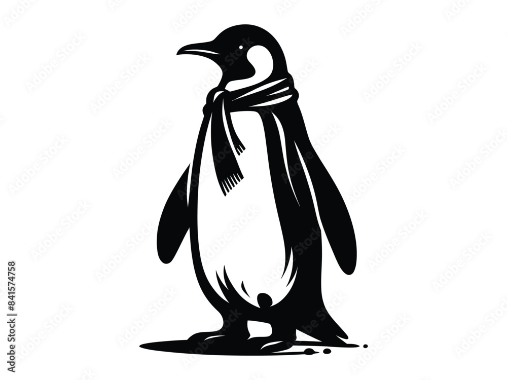 Obraz premium penguin on a white background