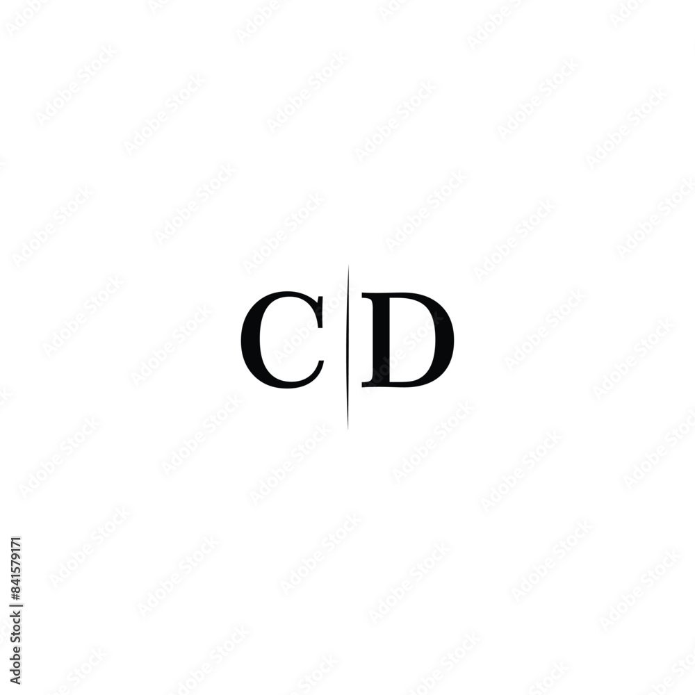 CD, DC, Abstract Letters Logo Monogram. CD logo monogram initials letter concept. DC icon logo design. CD elegant and Professional letter icon design on black background. D C CD DC
