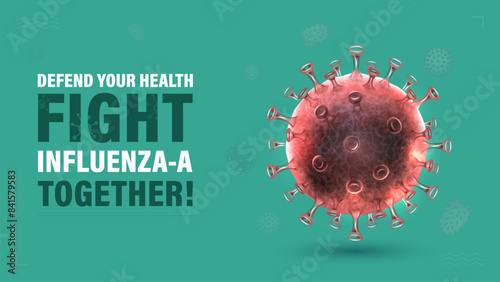 Influenza A Virus-Join the Fight and Protect Your Health-Vector Design