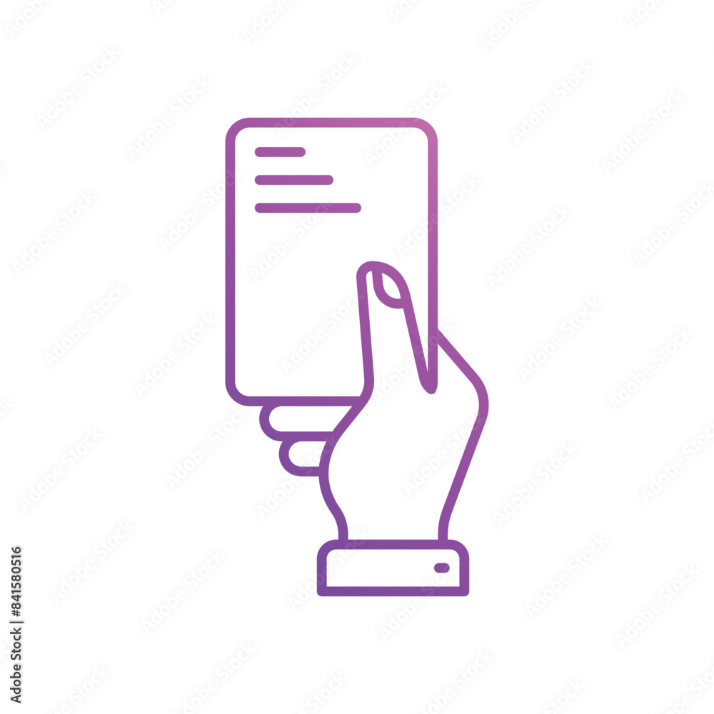 Red Card vector icon Red Card vector icon