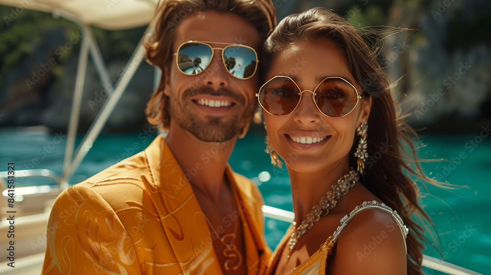 Portrait of a happy smile couple at vacation Portrait of a happy smile couple at vacation