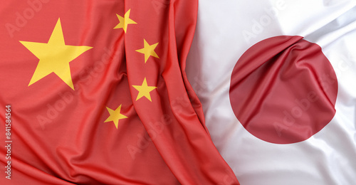 China japan flags international relations