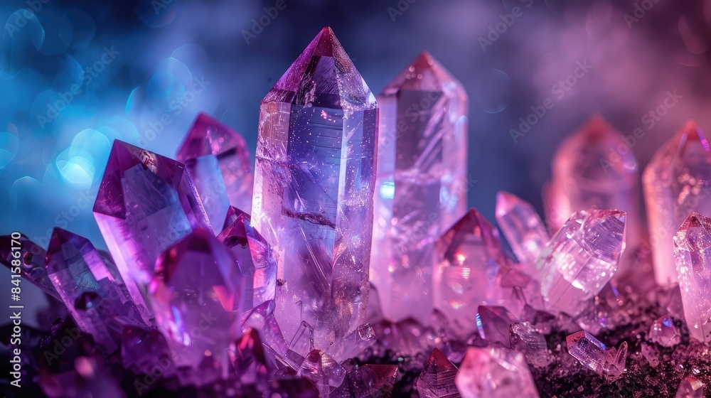 Luminescent ultraviolet crystals glowing in the dark Luminescent ultraviolet crystals glowing in the dark